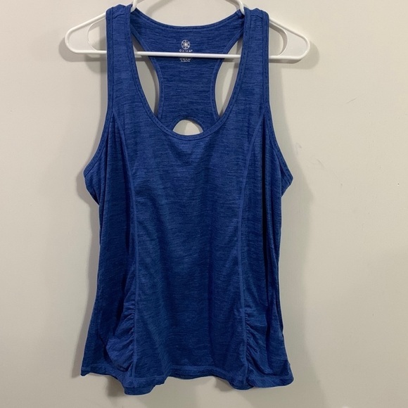 Gaiam Athletic top, *Size lg, blue, good condition, runs small see measurements - Picture 1 of 6